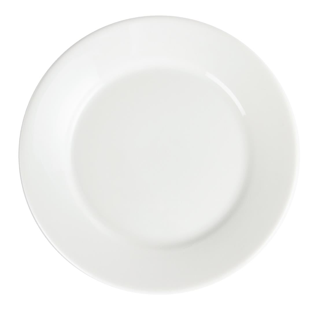 Assiettes à bord large Olympia Whiteware 230mm (lot de 12) — CB480