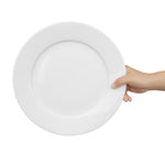 Assiettes À Bord Large Blanches Olympia 280mm (lot de 6) — CB482