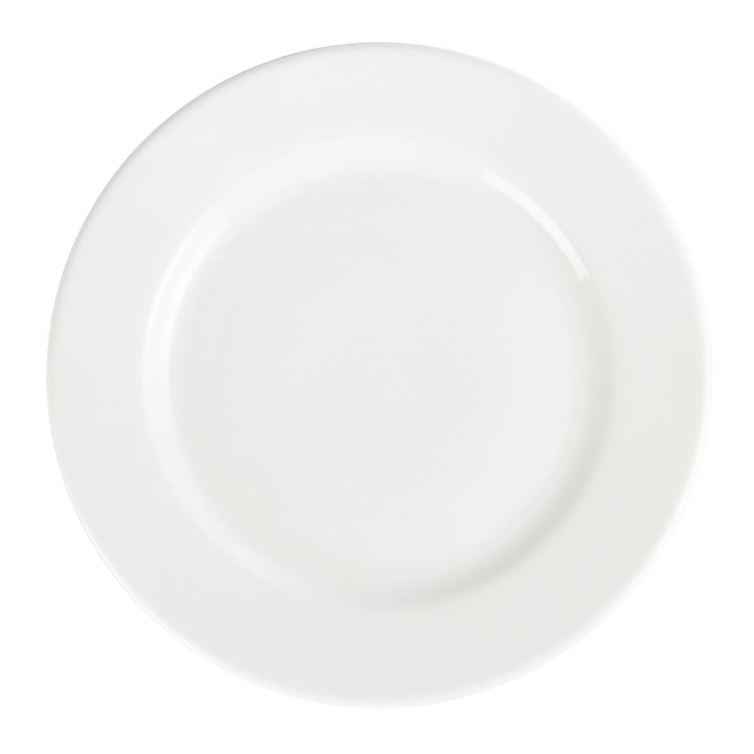 Assiettes À Bord Large Blanches Olympia 310mm (lot de 6) — CB483