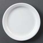 Assiettes à bord étroit Olympia Whiteware 180mm (lot de 12) — CB487