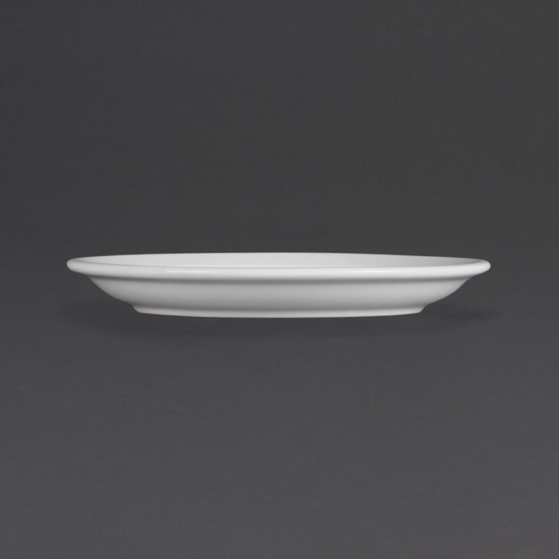 Assiettes à bord étroit Olympia Whiteware 180mm (lot de 12) — CB487
