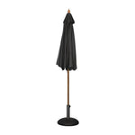 Parasol rond Bolero noir 2,5m — CB514