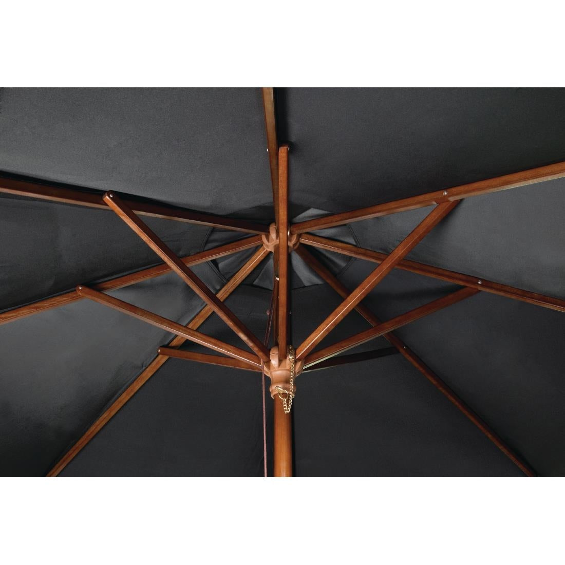 Parasol rond Bolero noir 2,5m — CB514