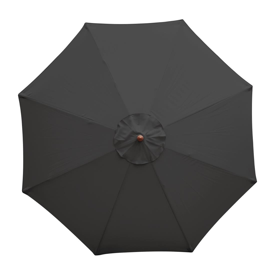 Parasol rond Bolero noir 2,5m — CB514