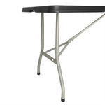 Table pliante rectangulaire Bolero noire 1,8 m — HZ169