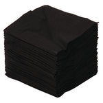 Serviettes cocktail noires Swantex 25x25cm 2 plis 1/4 (lot de 2 000) — CB666
