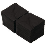 Serviettes cocktail noires Swantex 25x25cm 2 plis 1/4 (lot de 2 000) — CB666