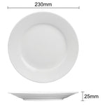 Assiettes à bord large Olympia Athena 228mm (lot de 12) — CC208
