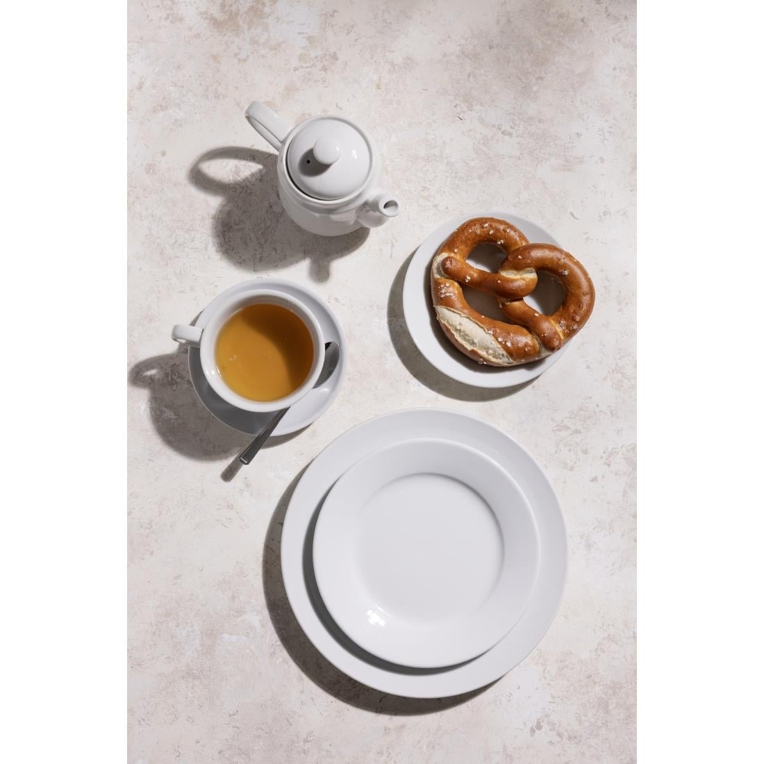 Assiettes à bord large Olympia Athena 165mm (lot de 12) — CC206