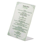Protège-menus incliné en acrylique Olympia A5 — CC444
