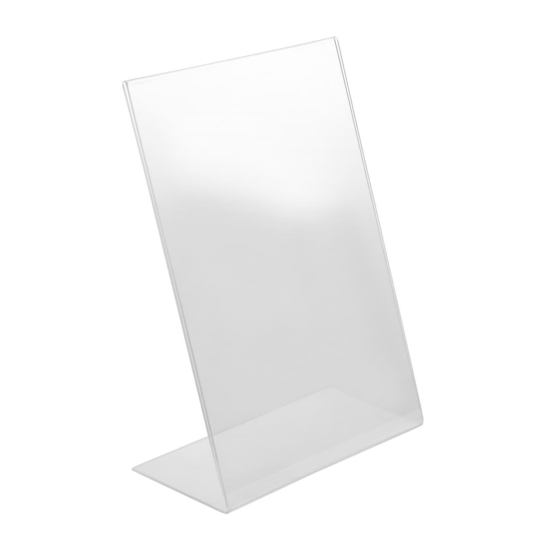 Protège-menus incliné en acrylique Olympia A4 — CC445