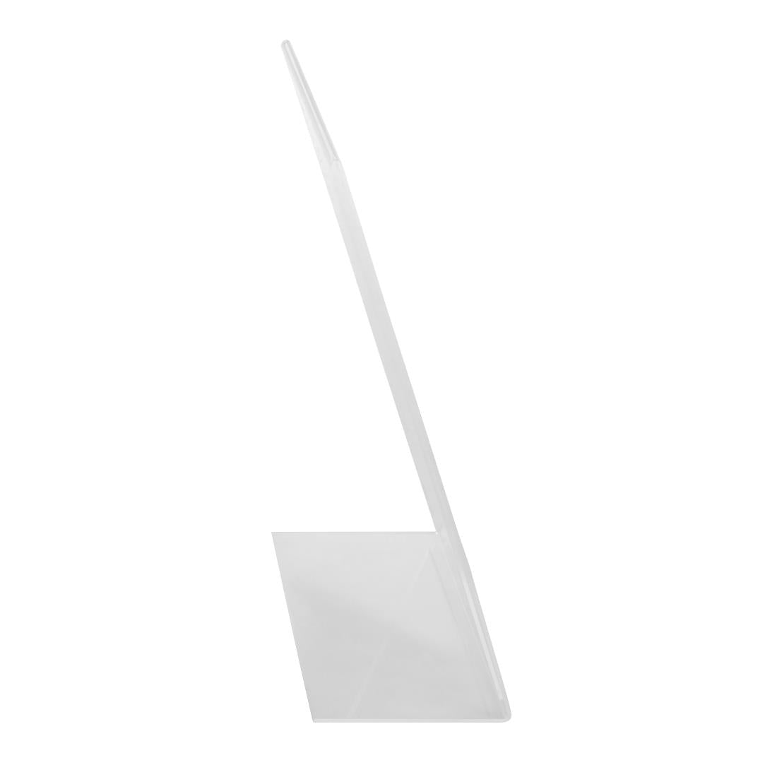 Protège-menus incliné en acrylique Olympia A4 — CC445