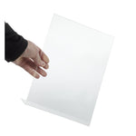 Protège-menus incliné en acrylique Olympia A4 — CC445