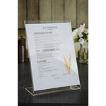Protège-menus incliné en acrylique Olympia A4 — CC445
