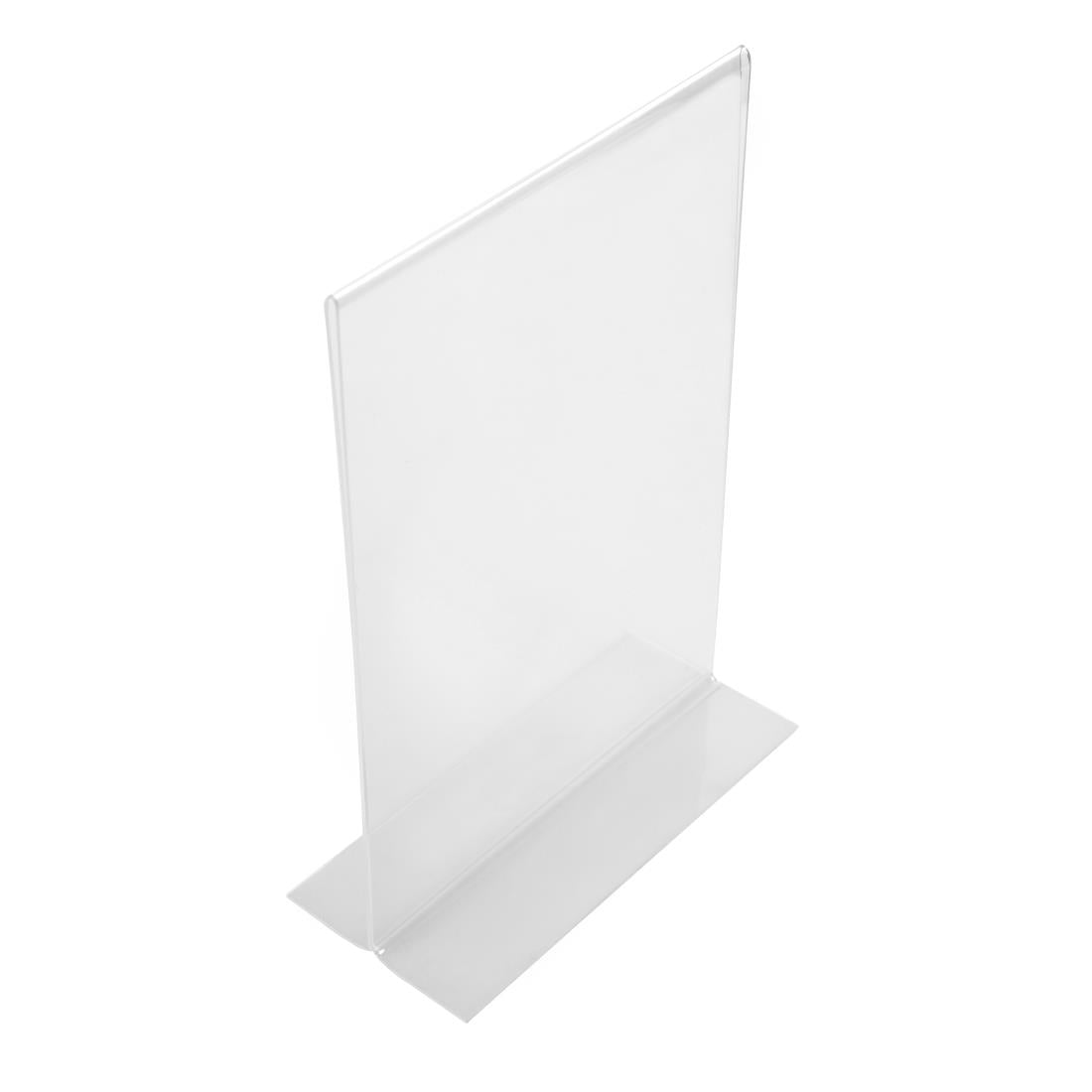 Porte-menu vertical en acrylique Olympia A4 — CC447