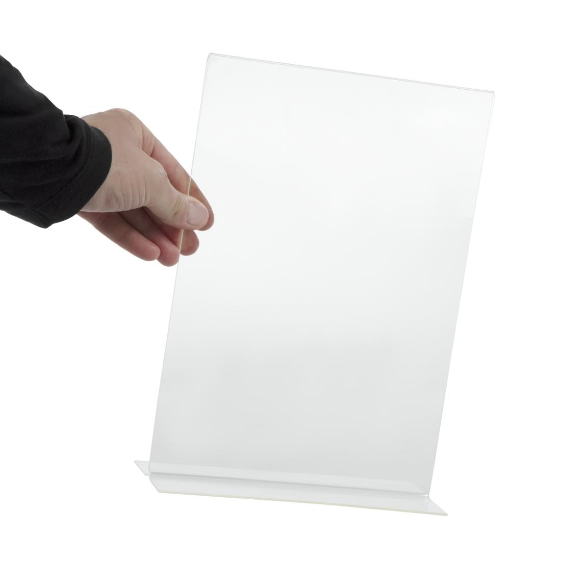 Porte-menu vertical en acrylique Olympia A4 — CC447