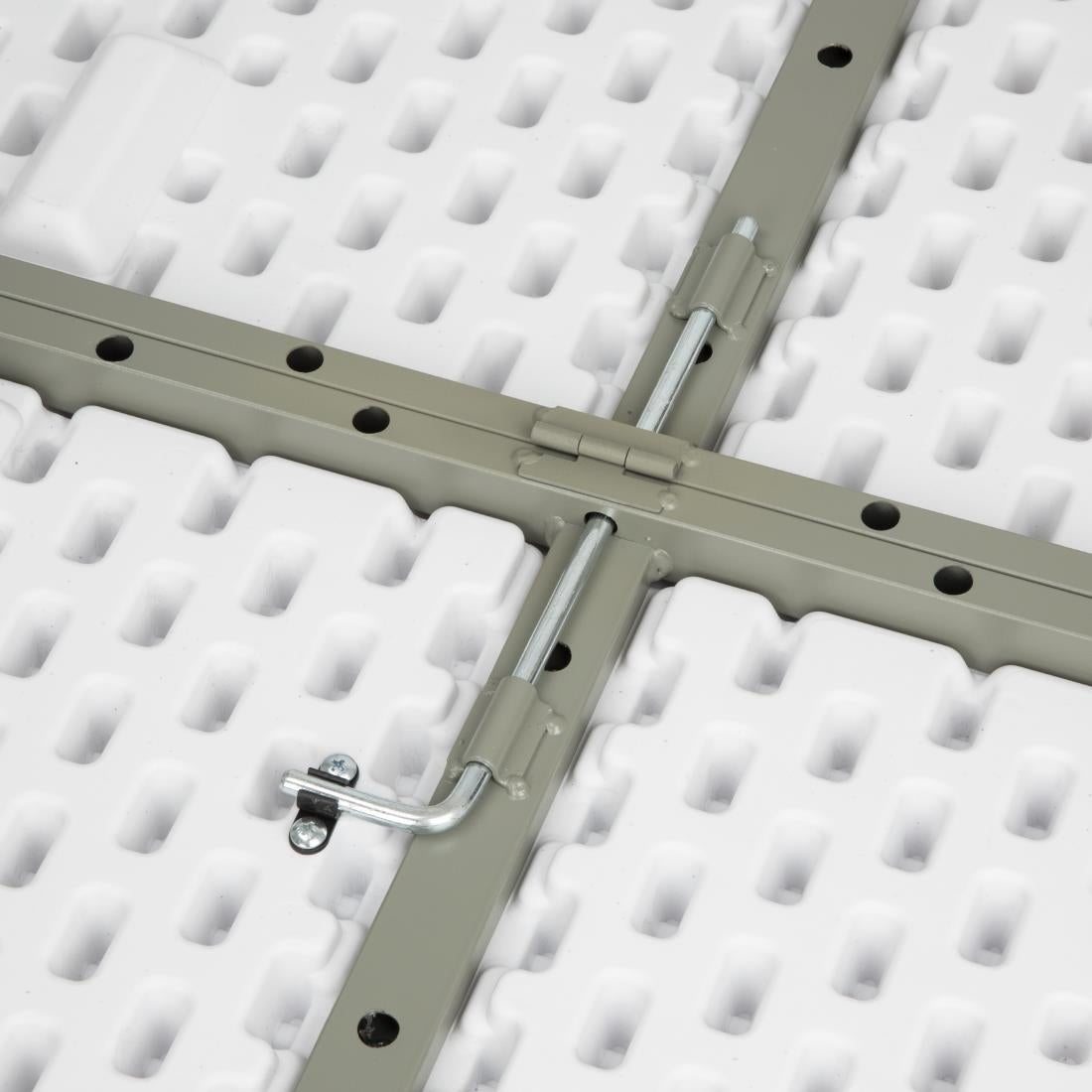 Table ronde pliable au centre Bolero blanche 1530mm — CC506