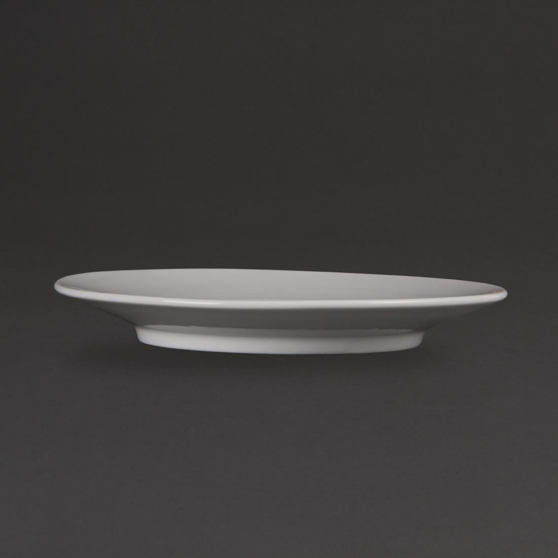 Soucoupes Élégantes Olympia Whiteware 148mm (lot de 12) — CD737