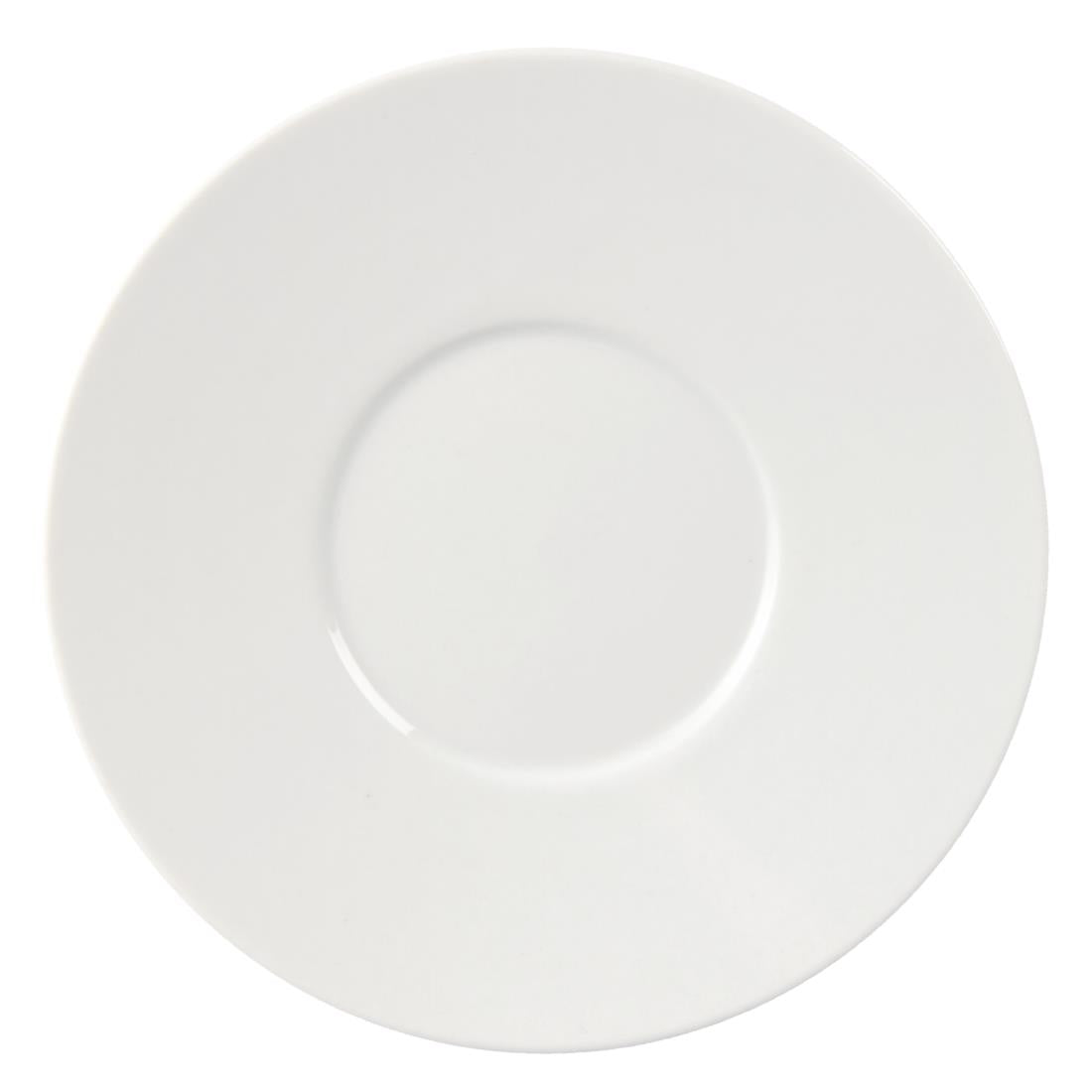 Soucoupes Élégantes Olympia Whiteware 148mm (lot de 12) — CD737