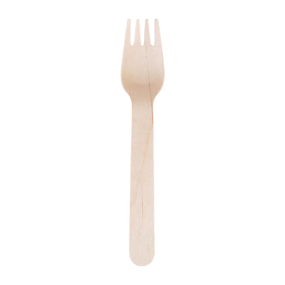 Fourchettes en bois biodégradables Fiesta Compostable (lot de 100) — CD903
