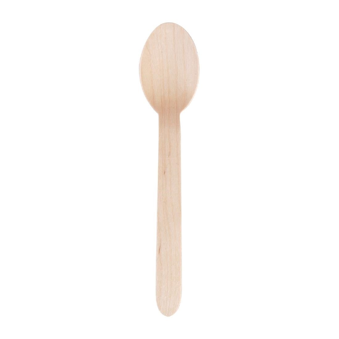 Cuillères à dessert en bois biodégradables lot de 100 — CD904
