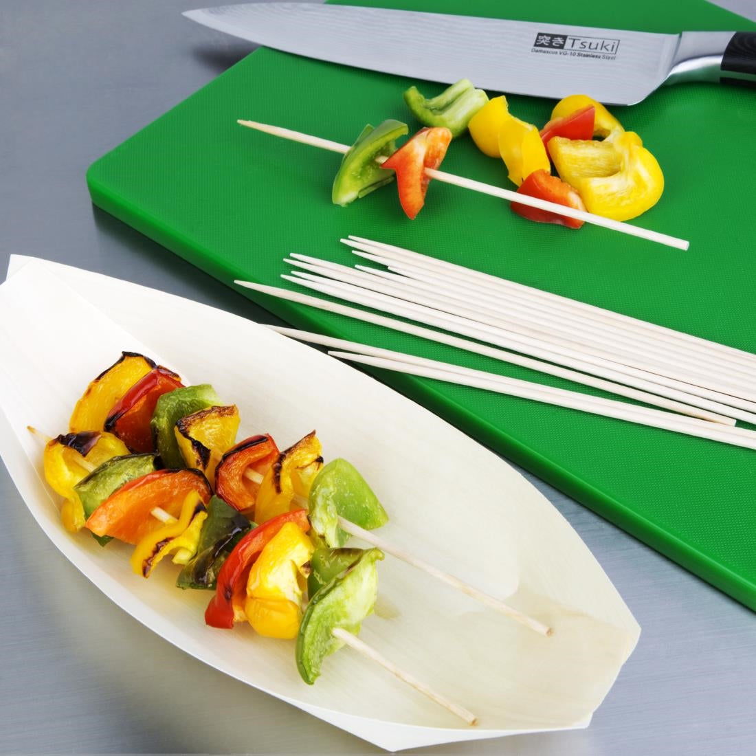 Brochettes en bois biodégradables Fiesta Recyclable 180mm (lot de 200) — CD907