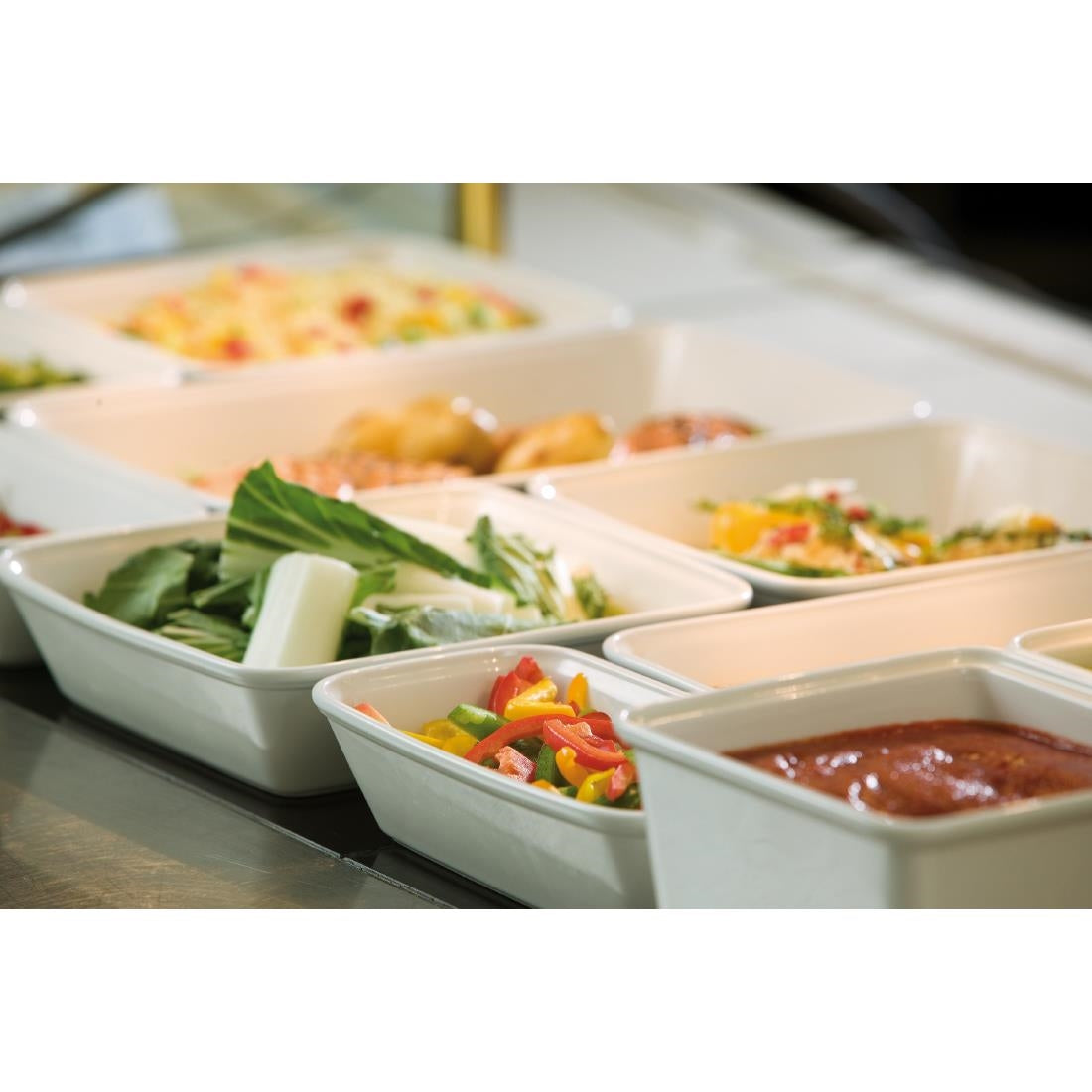 Plats de cuisson rectangulaires Churchill Counter-Serve 533 x 165mm (lot de 2) — CE034
