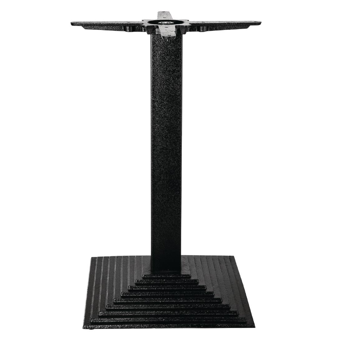 Pied de table carré effet escalier en fonte Bolero — CE153