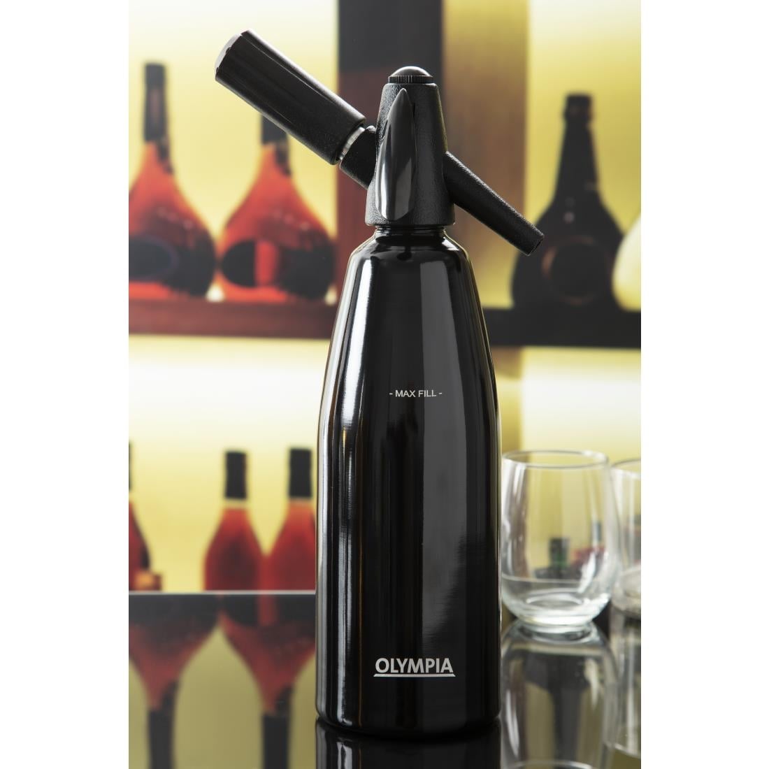 Siphon à eau de seltz noir Olympia 1L — CE341