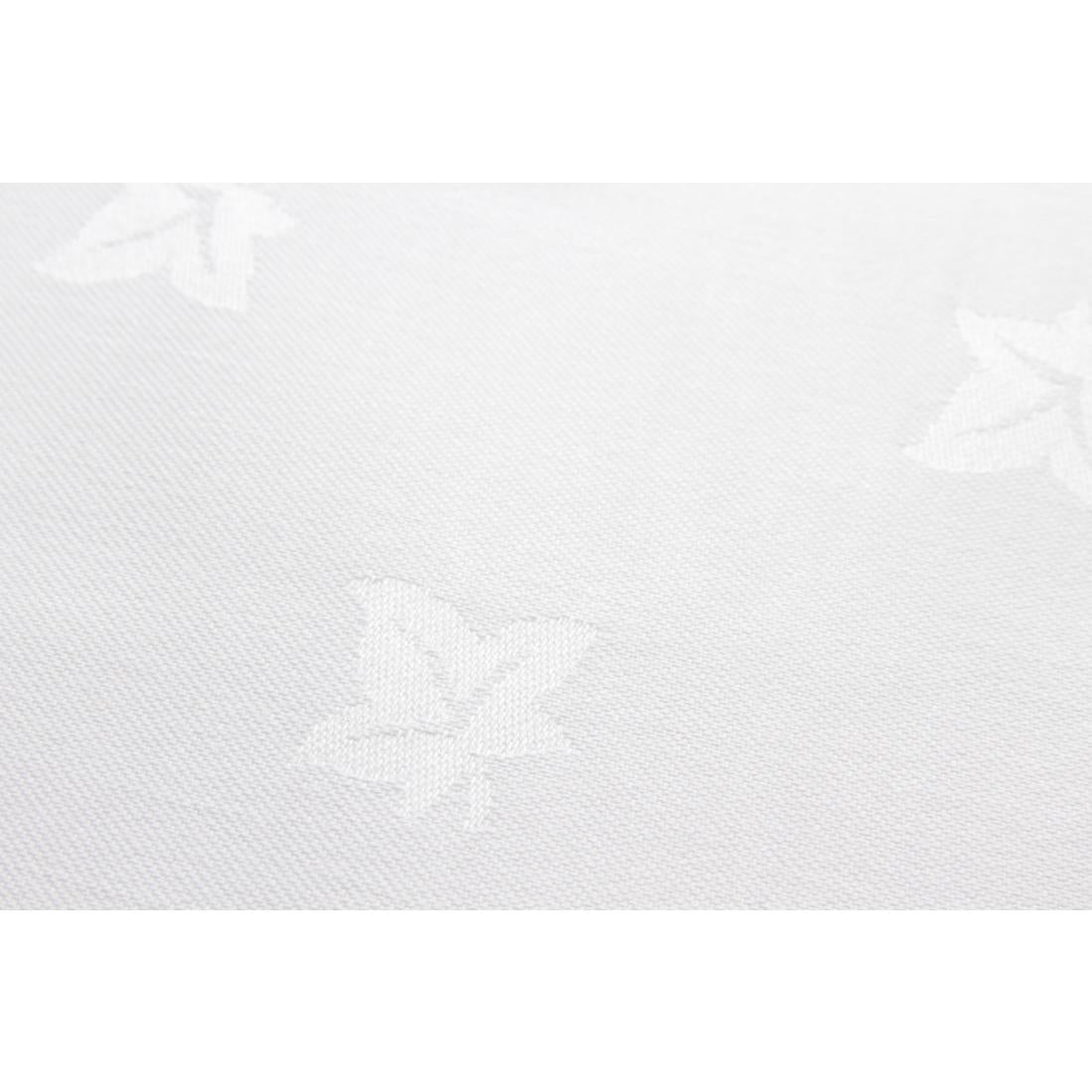 Serviettes blanches en coton motif feuille de lierre Mitre Luxury Luxor 450 x 450mm (lot de 10) — HB556
