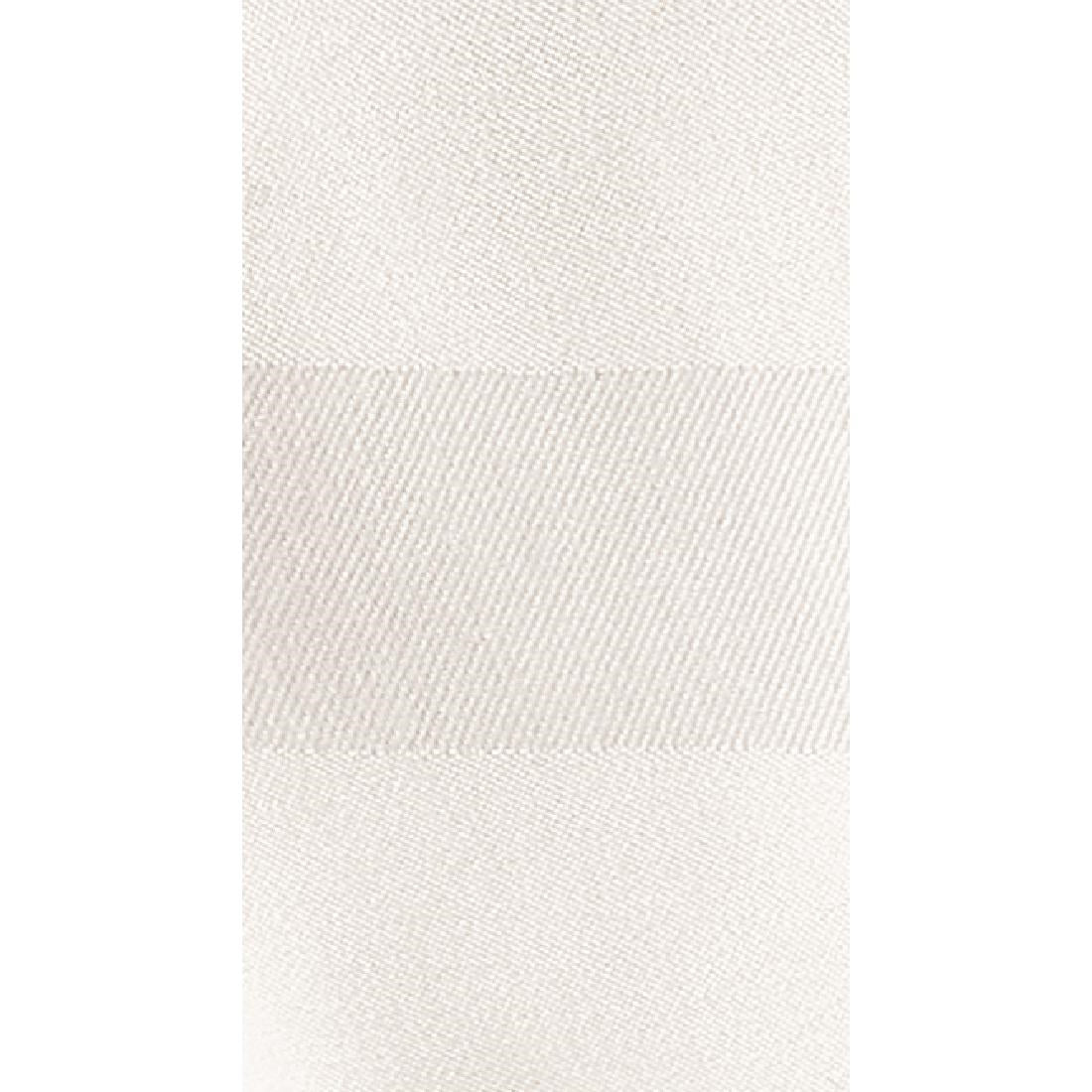 Serviettes blanches en coton bande de satin Mitre Luxury (lot de 10) — HB559