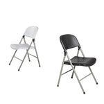 Chaises pliantes Bolero noires et grises (lot de 2) — CE693