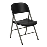 Chaises pliantes Bolero noires et grises (lot de 2) — CE693
