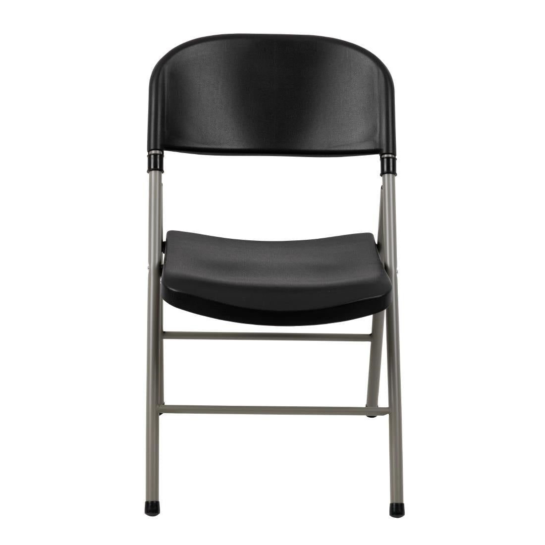 Chaises pliantes Bolero noires et grises (lot de 2) — CE693