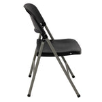 Chaises pliantes Bolero noires et grises (lot de 2) — CE693