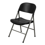 Chaises pliantes Bolero noires et grises (lot de 2) — CE693