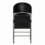 Chaises pliantes Bolero noires et grises (lot de 2) — CE693