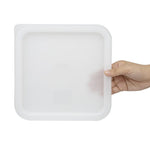 Couvercle carré blanc moyen Hygiplas — CF050
