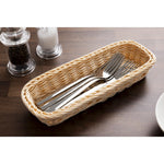 Panier rectangulaire à couverts en rotin polypropylène APS — CF301