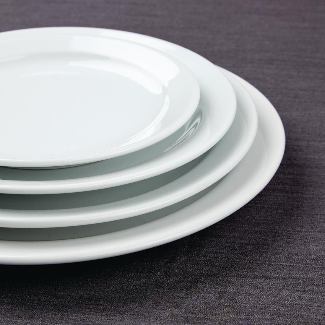 Assiettes à bord étroit Olympia Athena 284mm (lot de 6) — CF365