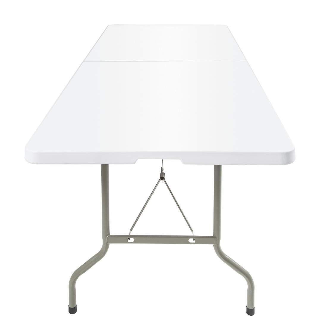 Table pliable au centre Bolero blanche 2430mm — CF375