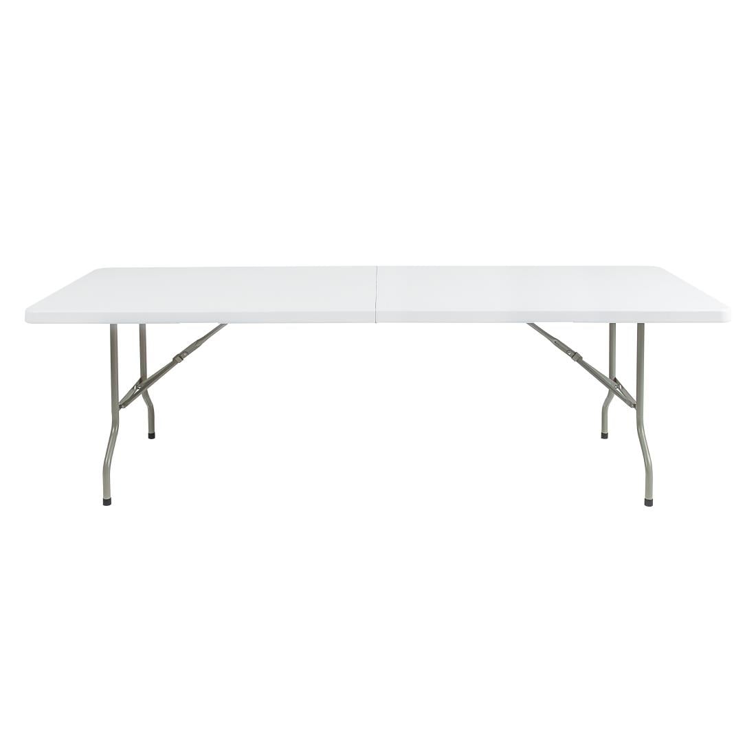 Table pliable au centre Bolero blanche 2430mm — CF375