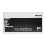 Gants alimentaires en vinyle non poudrés Hygiplas bleus XL (lot de 100) — CF403-XL