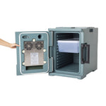 Conteneur alimentaire isotherme chauffant Cambro Camcart bleu ardoise — CG143
