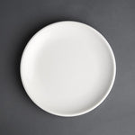 Assiettes plates blanches Olympia Café 205mm (lot de 12) — CG353