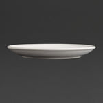 Assiettes plates blanches Olympia Café 205mm (lot de 12) — CG353