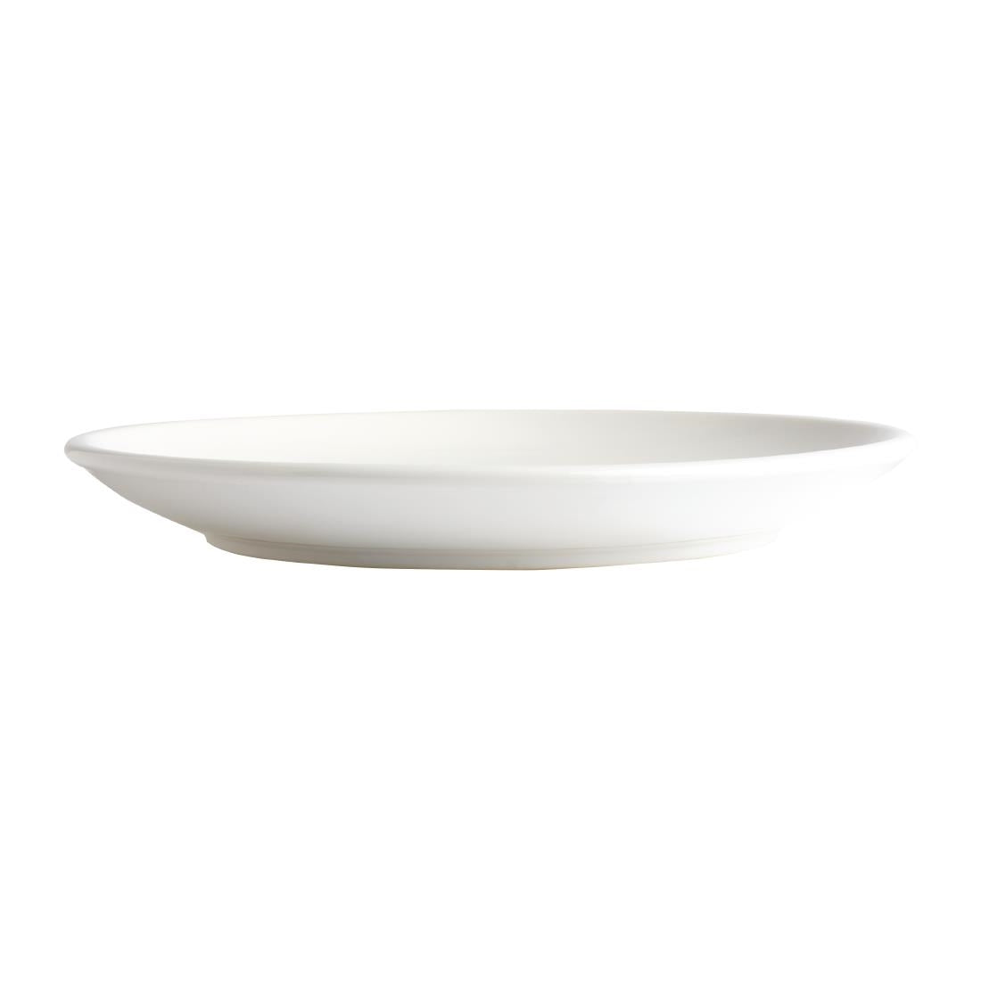 Assiettes plates blanches Olympia Café 205mm (lot de 12) — CG353