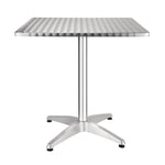 Table bistro carrée Bolero acier inoxydable 700mm — CG834