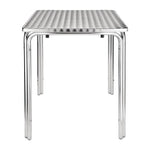 Table carrée inox et aluminium Bolero 600mm — CG837
