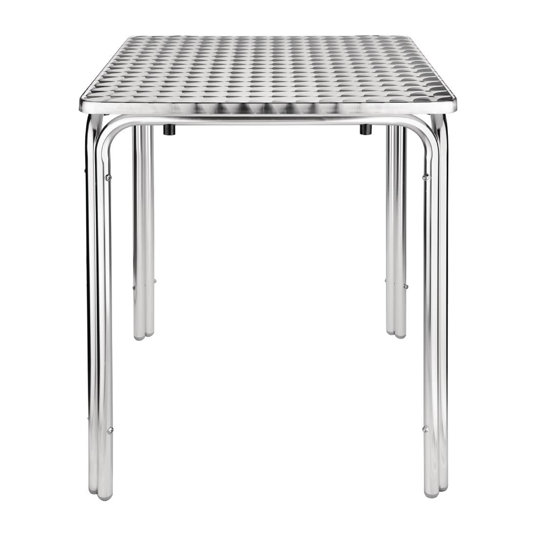 Table carrée inox et aluminium Bolero 600mm — CG837